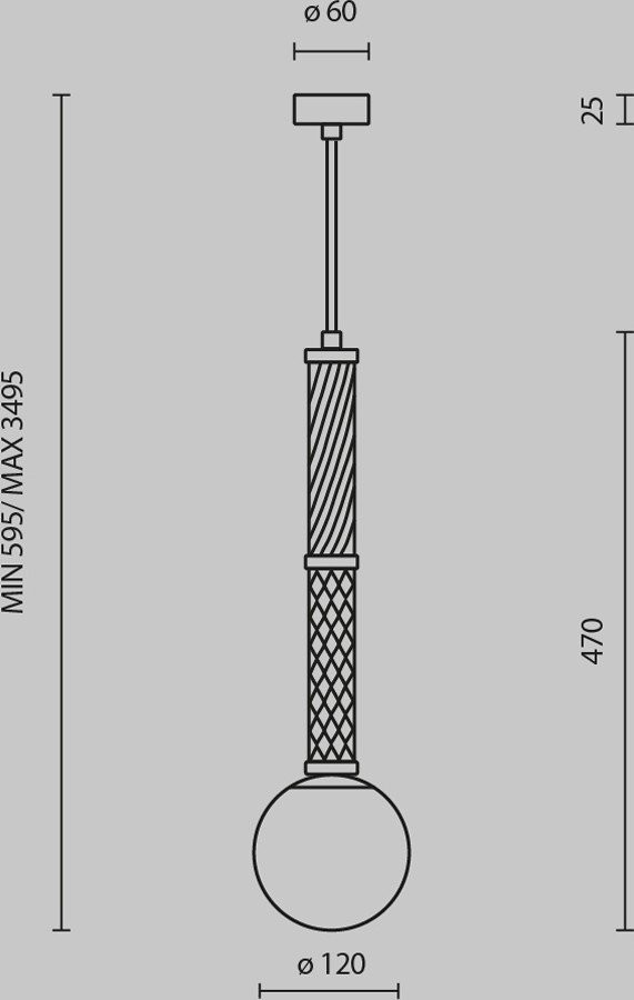 Подвесная люстра Maytoni Teatro MOD287PL-01BS1 – фото товара