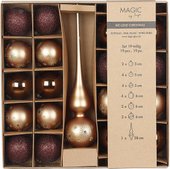 Елочная игрушка Inge's Christmas One-Two-Tree! 40563P416 (19пр, медный)