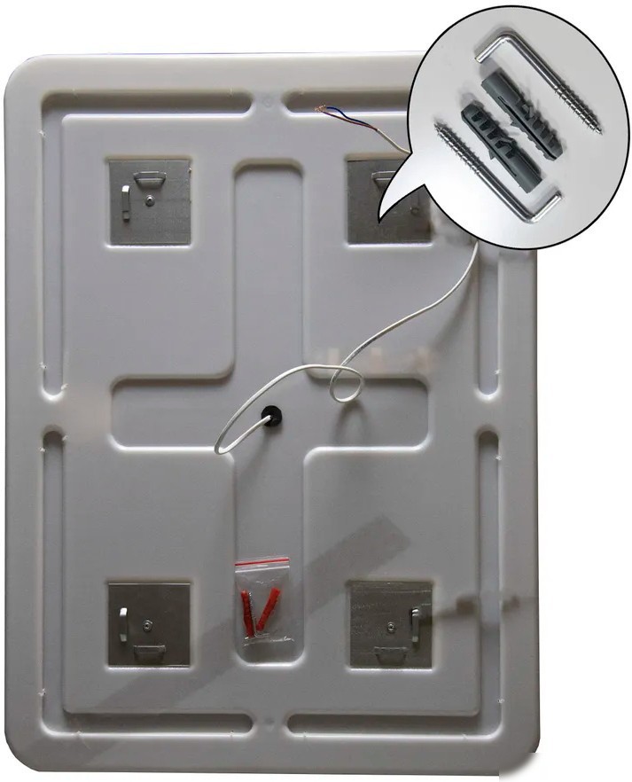 Пекам Зеркало Marta 1 80x100 marta1-80x100sp (с подсветкой, сенсором на прикосновение и подогревом) – фото товара