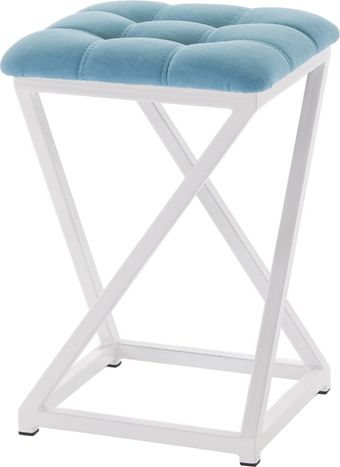 Табурет AMC Comfort 8.6.13 (ткань, бирюзовый/белый) – изображение в каталоге
