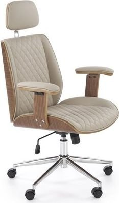 Офисное кресло Halmar Timber (бежевый/орех) – изображение в каталоге