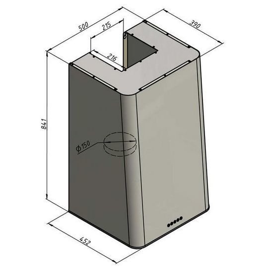 Кухонная вытяжка Elikor MIX 50П-650-Э3Д 354967 (антрацит/серебро) - фото товара