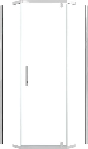 Душевой уголок Niagara Eco NG-1010-14D 100x100x190 (хром/стекло прозрачное) - изображение в каталоге
