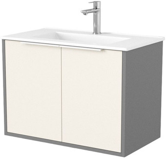 Дабер Тумба под умывальник 018 WeltWasser Deilbach 7517-70 Т18.7W.0.19Б (бежевый/серый/ручка белая) – изображение в каталоге