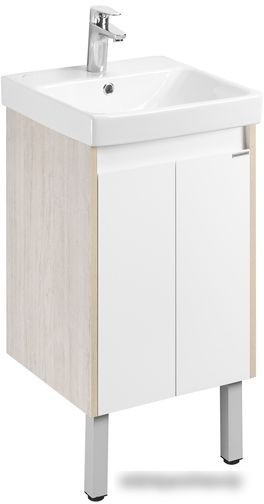 Акватон Тумба под умывальник Сканди Doors 45 1A278701SDB20 (белый/дуб верона) – фото товара