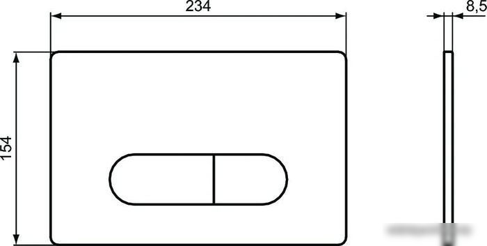 Панель смыва Ideal Standard ProSys Oleas M1 R0115AC – фото товара