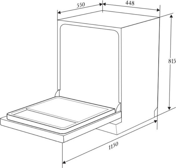Встраиваемая посудомоечная машина ZUGEL ZDI457 - фото товара
