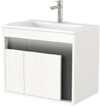 Дабер Тумба под умывальник 016 WeltWasser Deilbach 7517-60 Т16.6W.0.20_light (с подсветкой, белый древесный/серый) – изображение в каталоге