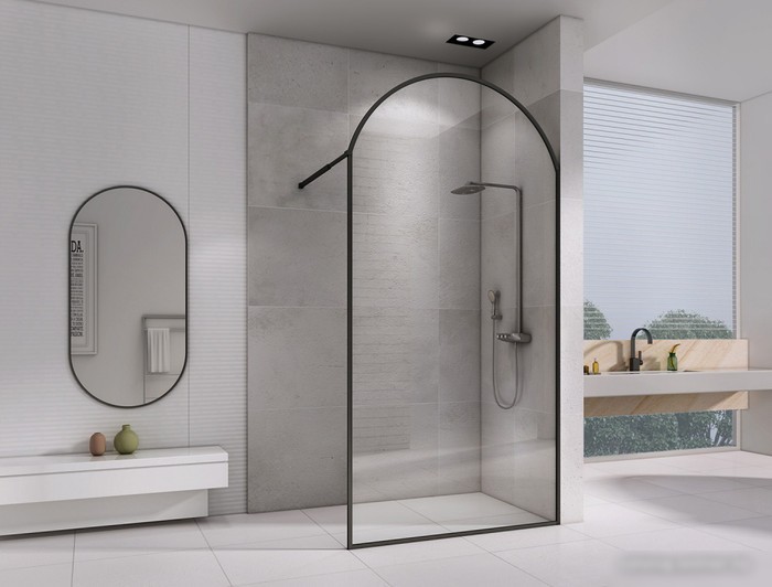 Душевая стенка Abber Immer Offen AG64120BN8 - фото товара