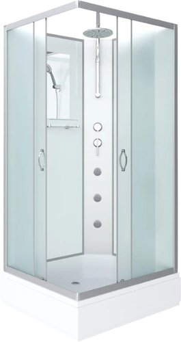 Душевая кабина Niagara NG-33084-14QBKTG 100x80x210 (матовое стекло) - изображение в каталоге