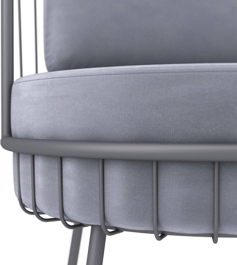 Интерьерное кресло Sheffilton SHT-AMS123 (стальной серый/графит муар) – фото товара