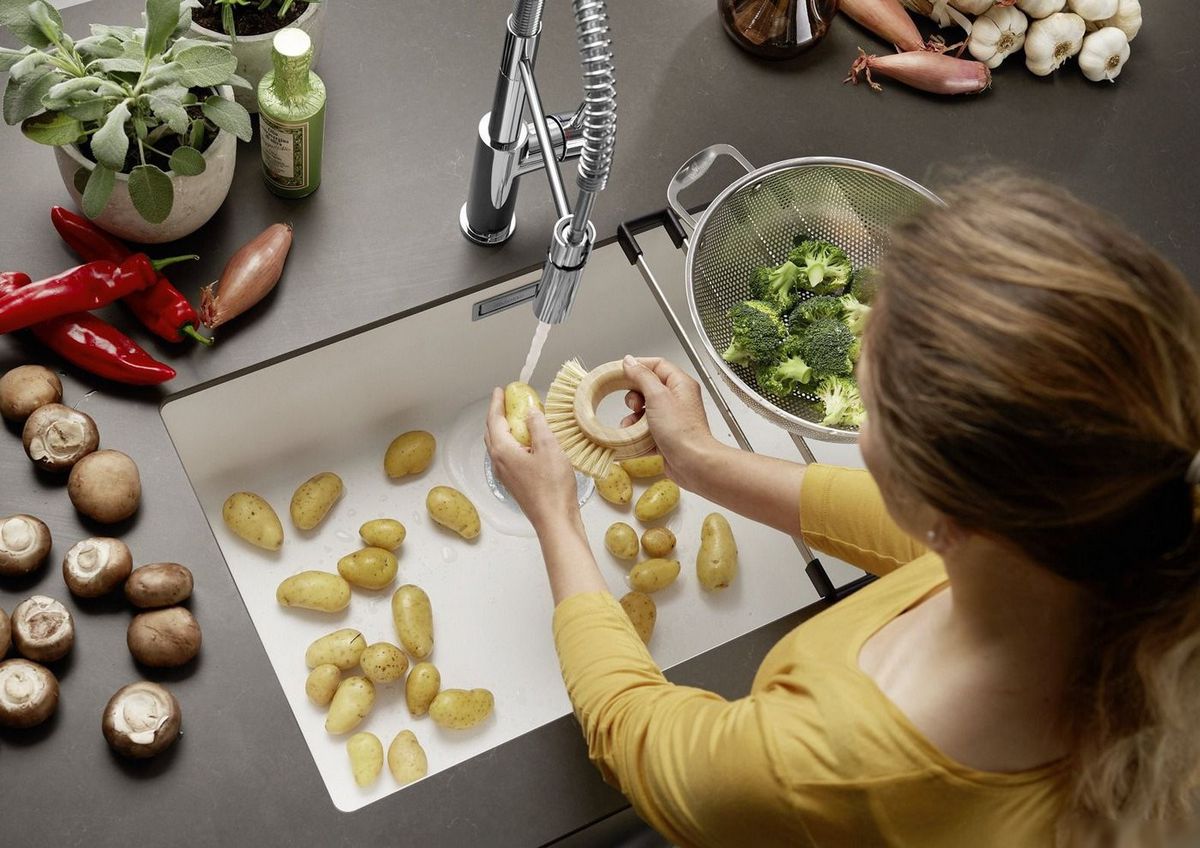 Кухонная мойка Blanco Subline 700-U Coloured Components 527809 (трюфель) - фото товара