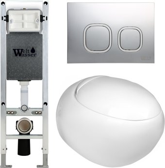 Унитаз подвесной WeltWasser Amberg 350 ST + Jeckenbach 004 GL-WT + Amberg RD-CR - изображение в каталоге