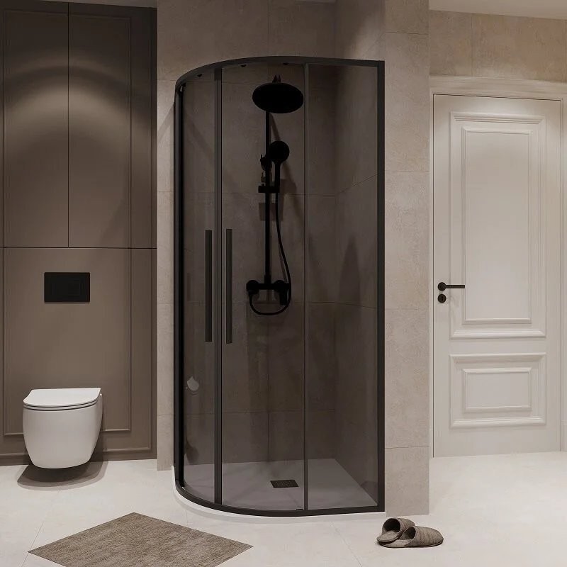 Душевой уголок Niagara NG-2827-34BLACK 100x100x195 (черный матовый/тонированное стекло) - фото товара