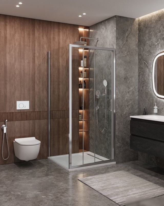 Душевая дверь Cezares MOLVENO-AHF-31-90/100-C-CR-IV - фото товара