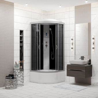Душевая кабина Niagara NG-2507-14P 80x80x215 (тонированное стекло) - изображение в каталоге