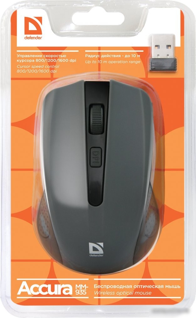 Мышь Defender Accura MM-935 (серый) – фото товара