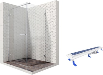 Душевой уголок Ambassador Set 10011102L-ST1 - изображение в каталоге