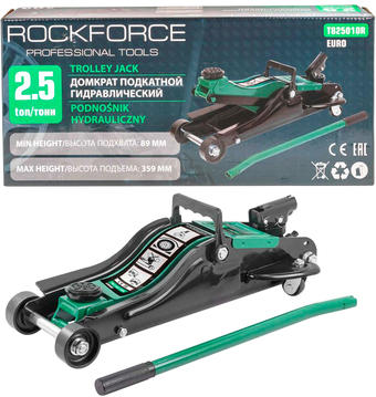 Подкатной домкрат RockForce RF-T825010R(Euro) 2.5т – изображение в каталоге