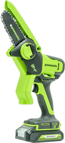Аккумуляторная пила Greenworks G24MCS10K4 2008207UB (с 1-им АКБ 4 Ач) – изображение в каталоге