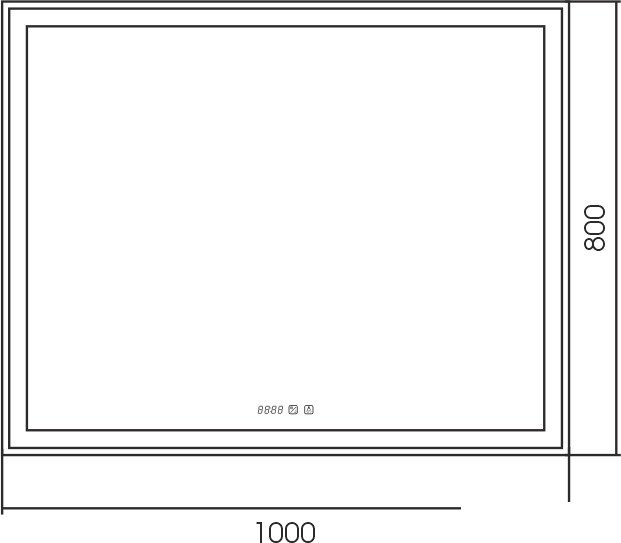Silver Mirrors Зеркало Ливия 100x80 LED-00002765 – фото товара