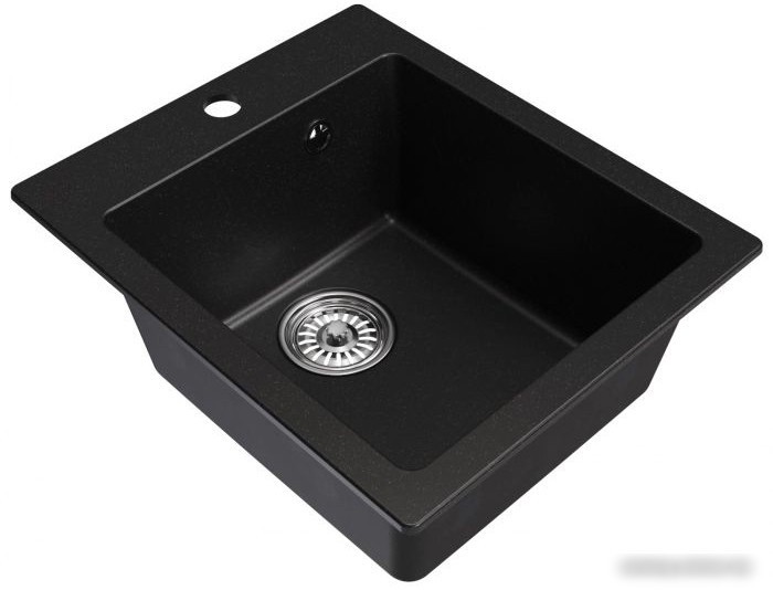 Кухонная мойка Mixline ML-GM14 551910 (ультра-черный) - фото товара