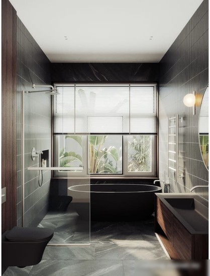 Душевая стенка MaybahGlass 195x79 MGD-726-5у (прозрачное стекло/хром матовый) - фото товара