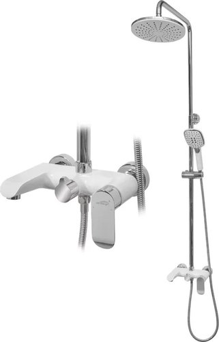 Душевая система Hansberge H5033 (белый хром) - изображение в каталоге