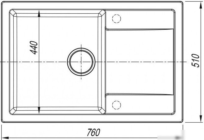 Кухонная мойка ARFEKA ZIA 76 Wet Graphite - фото товара