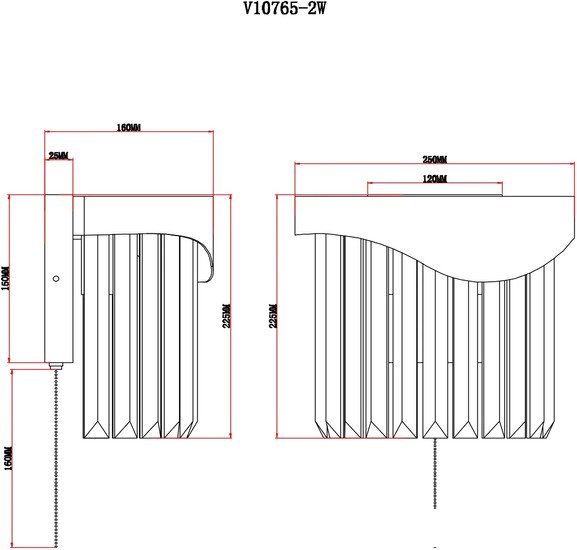Бра Moderli Wave V10765-2W – фото товара