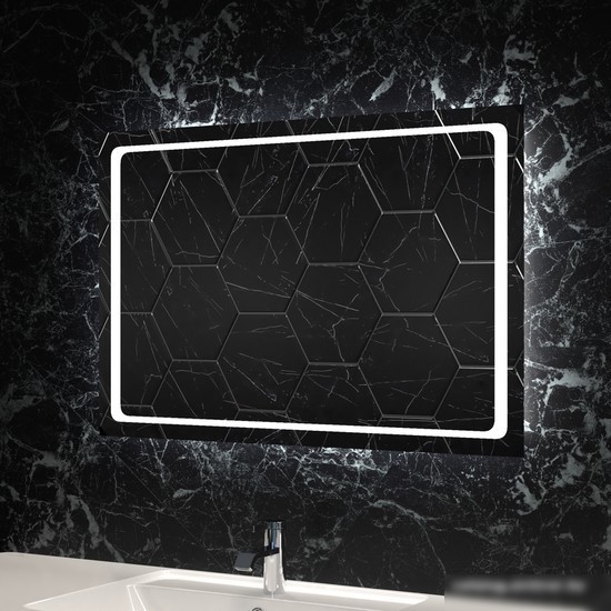 Пекам Зеркало LED Sandi-100x80dp (сенсор на взмах руки/подогрев) – фото товара