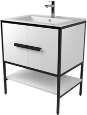 Дабер Тумба под умывальник 010 Т10.6.2.5 (черный/белый) – изображение в каталоге