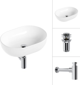 Умывальник Lauter 21836A + клапан 21190CH + сифон 21635CH (хром) - изображение в каталоге