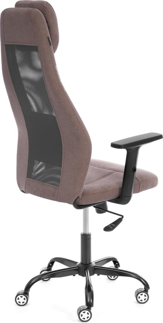Офисное кресло TetChair Aviator PLT metalBL (ткань, светло-коричневый/серый, KUB 03/W-12) – фото товара