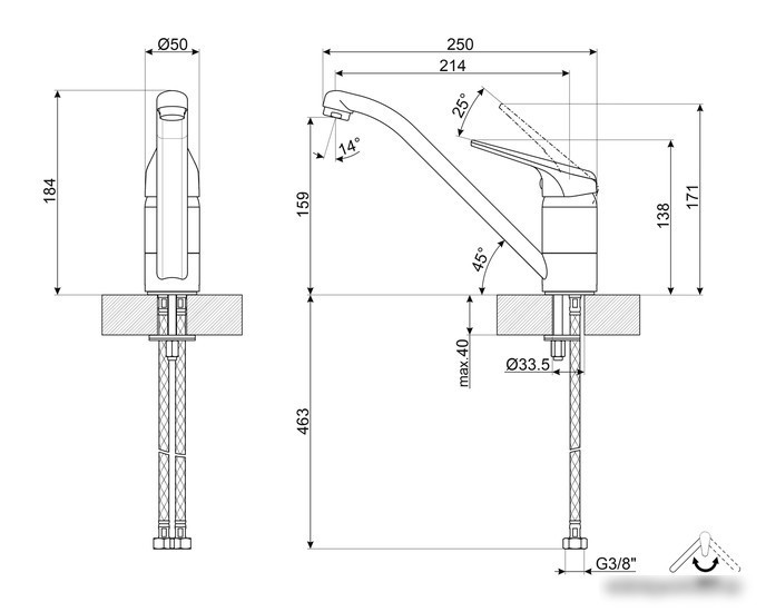 Смеситель Smeg MF11AV3 - фото товара