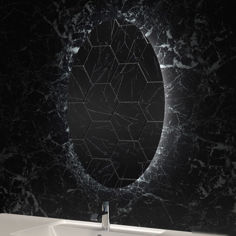 Пекам Зеркало Vesta Fly 90x75 VestaFly-90x75 (с подсветкой и механической клавишей включения) – фото товара