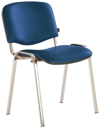 Офисный стул Brabix Iso CF-001 (кожзам, синий) – изображение в каталоге