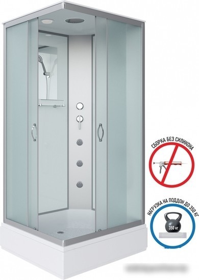 Душевая кабина Niagara NG-33984-14QG 90x80 (матовое стекло) - фото товара