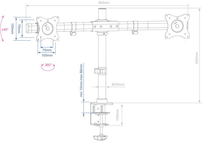 Кронштейн Arm Media LCD-T42 – фото товара
