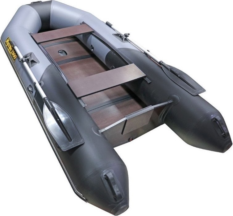 Моторно-гребная лодка Муссон 2800 СК LIGHT (серый/черный) – фото товара