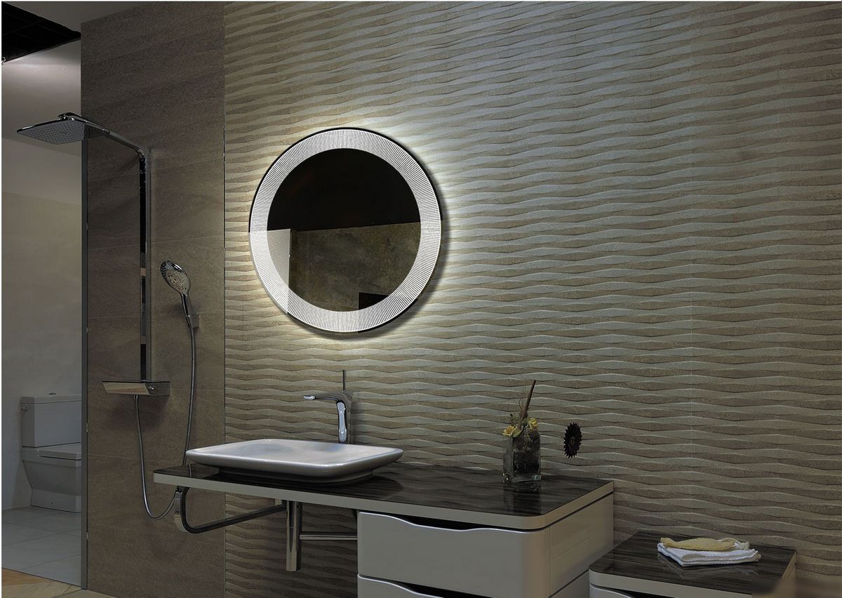 Пекам Зеркало Galaxy 80x80 galaxy-80x80d (с подсветкой и сенсором на взмах руки) – фото товара