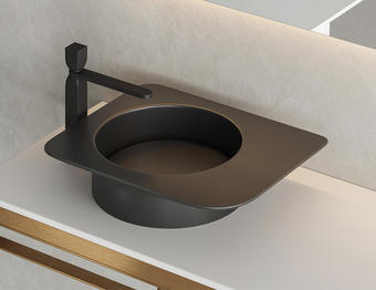 Умывальник Salini Alda 01 110611G (черный) - изображение в каталоге