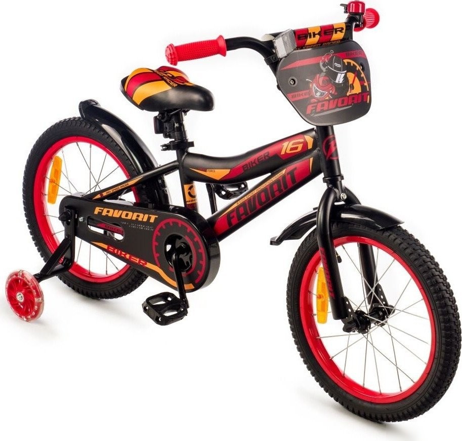 Детский велосипед Favorit Biker BIK-16RD (красный, разобранный, в коробке) – фото товара