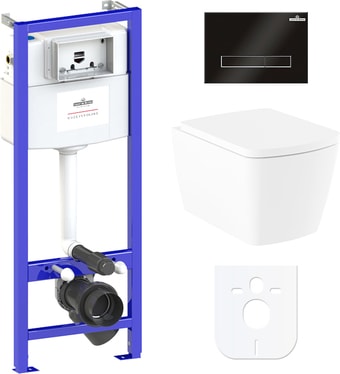 Унитаз Lavinia Boho Relfix Aveo Rimless 6 в 1 77040130 (черное стекло) - изображение в каталоге