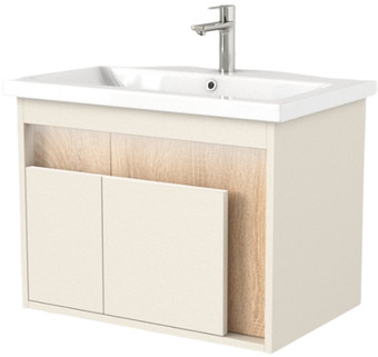 Дабер Тумба под умывальник 016 60 Т16.6.0.18_light (с подсветкой, бежевый/дуб бардолино) – изображение в каталоге