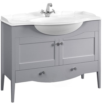 Мебель для ванных комнат Belux Тумба с умывальником Афины Н105-01 (30 серый матовый) – изображение в каталоге