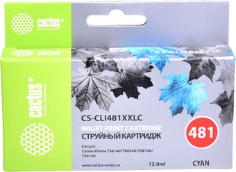 Картридж CACTUS CS-CLI481XXLC (аналог Canon CLI-481XXL C) – изображение в каталоге