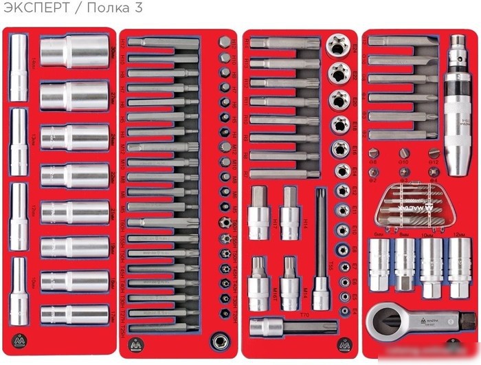 Универсальный набор инструментов Мастак Эксперт 5-00323 (323 предмта) – фото товара