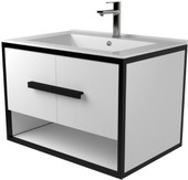 Дабер Тумба под умывальник 009 Cersanit Como 70 Т9.7С.2.5 (черный/белый) – изображение в каталоге