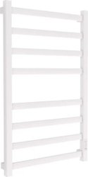Полотенцесушитель Маргроид Ferrum Вид 81/10 СНШ профильный (перекладины 30x10, 4+4) 80/40 Белый матовый, скрытого монтажа, таймер справа - изображение в каталоге
